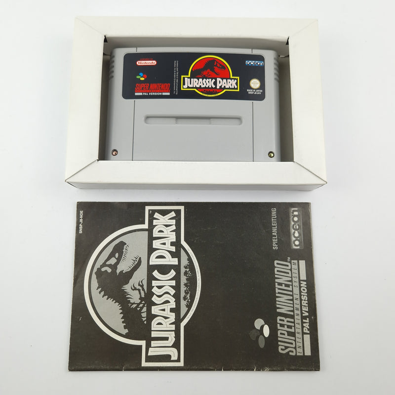 Super Nintendo Spiel : Jurassic Park - Modul Anleitung OVP cib / SNES PAL UKV