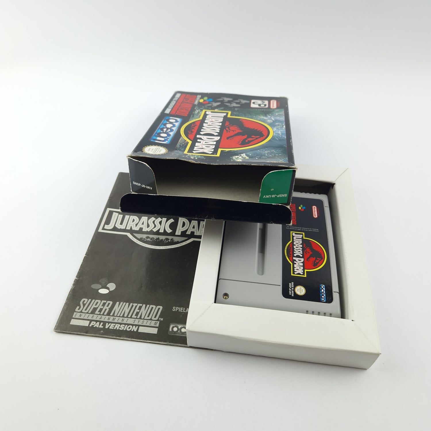 Super Nintendo Spiel : Jurassic Park - Modul Anleitung OVP cib / SNES PAL UKV