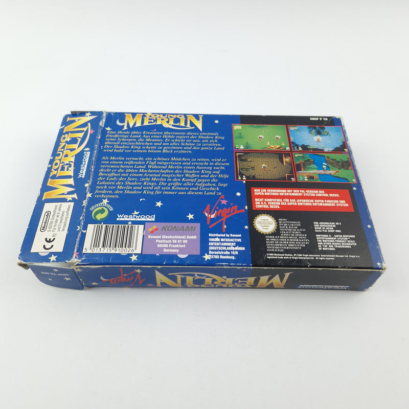 Super Nintendo Spiel : Young Merlin - Modul Anleitung OVP cib / SNES PAL NOE