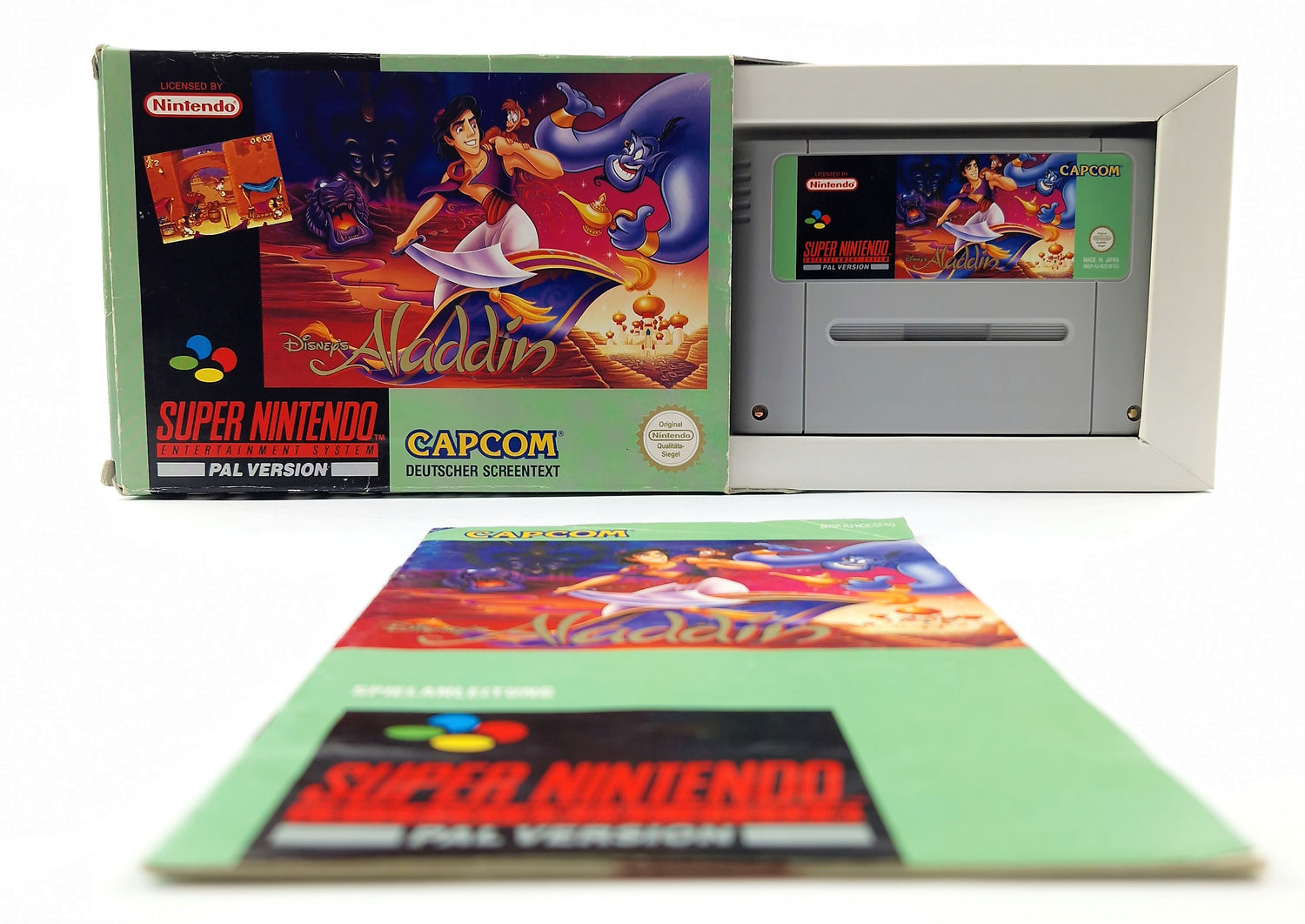 Super Nintendo Game: Disney's Aladdin - Module Instructions OVP cib / SNES PAL NOE