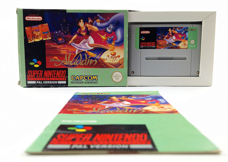 Super Nintendo Game: Disney's Aladdin - Module Instructions OVP cib / SNES PAL NOE