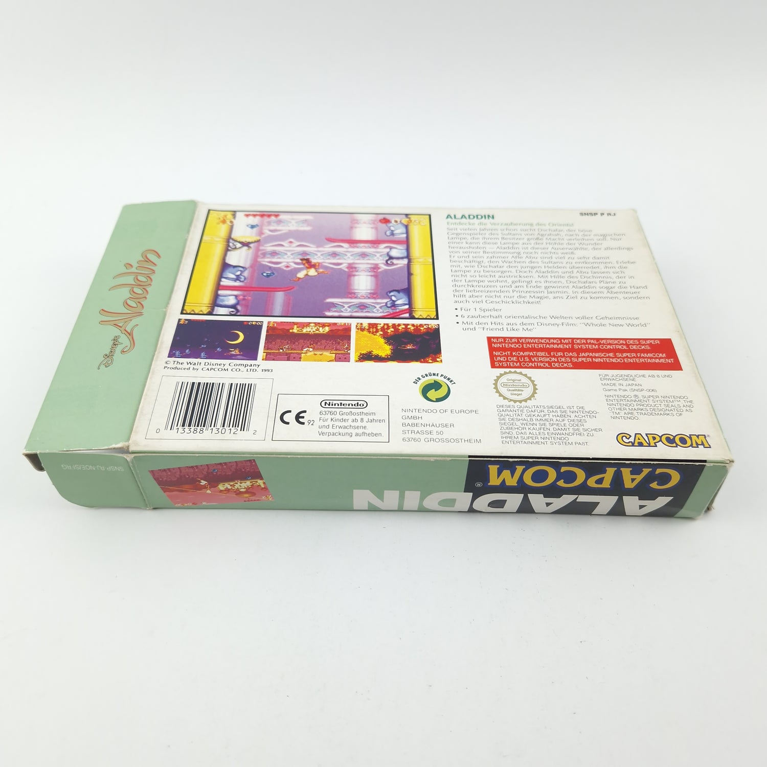 Super Nintendo Game: Disney's Aladdin - Module Instructions OVP cib / SNES PAL NOE