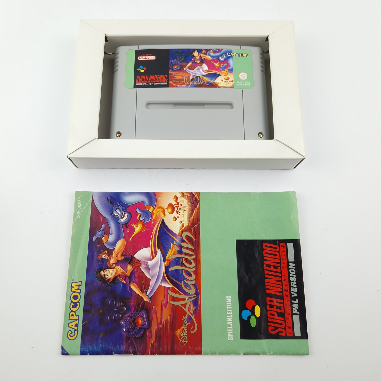 Super Nintendo Game: Disney's Aladdin - Module Instructions OVP cib / SNES PAL NOE