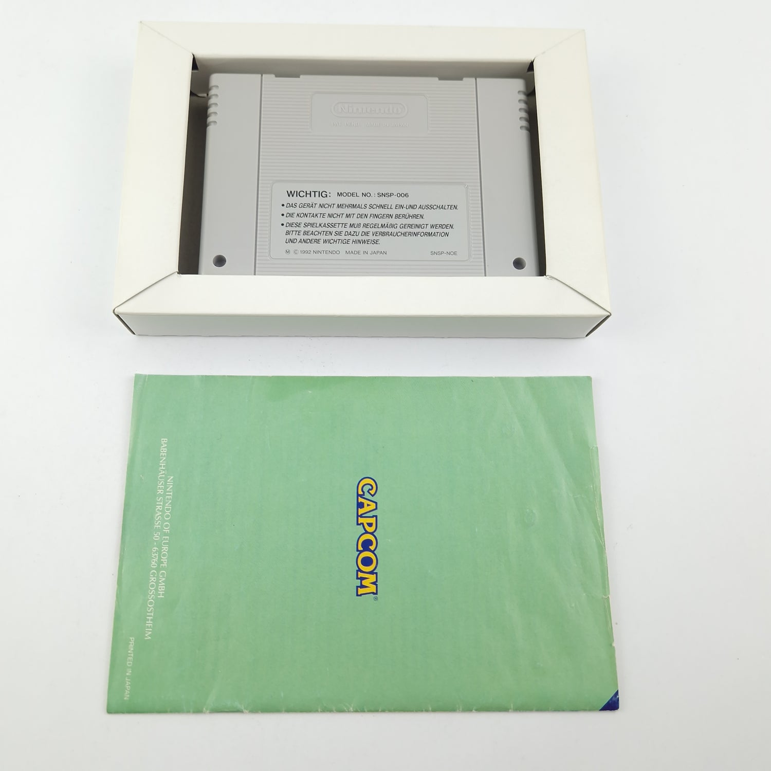 Super Nintendo Game: Disney's Aladdin - Module Instructions OVP cib / SNES PAL NOE