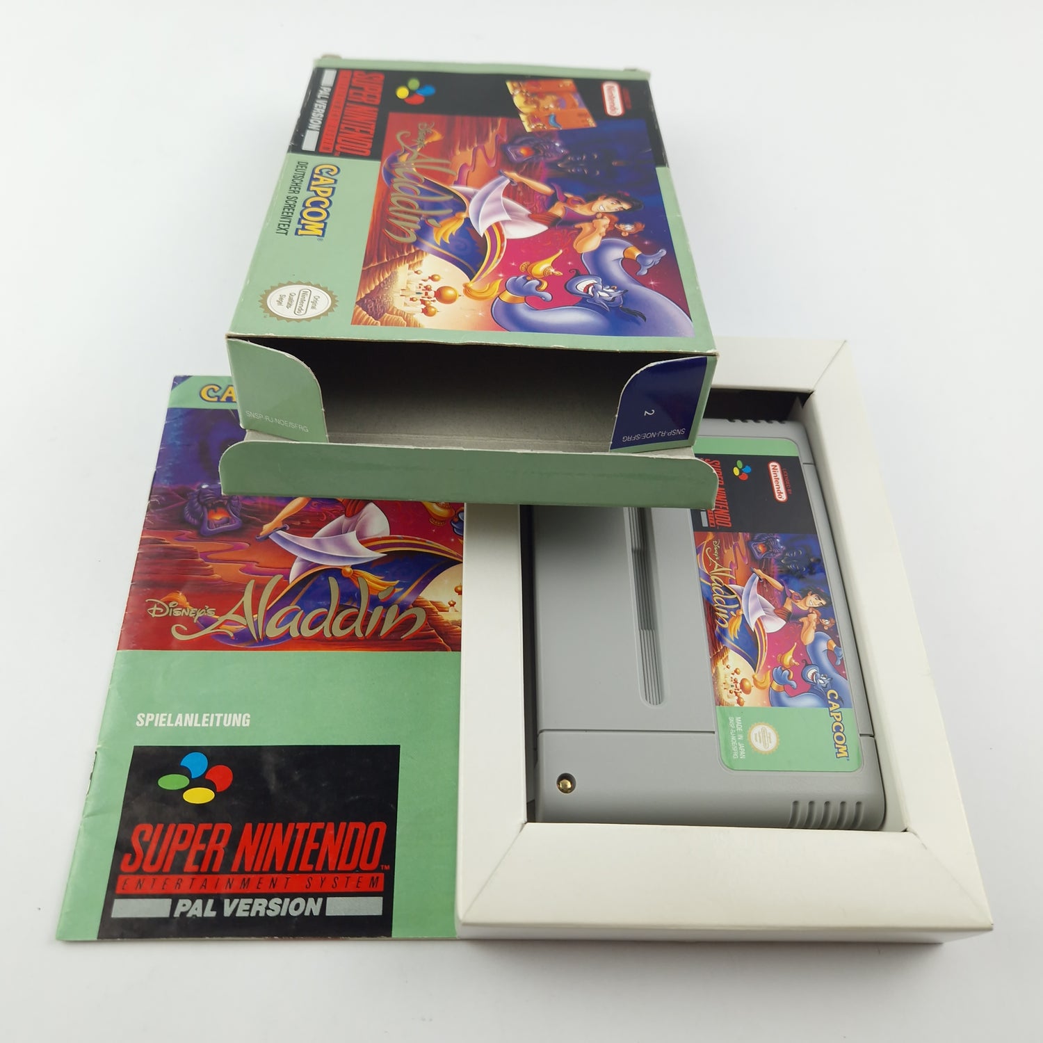 Super Nintendo Game: Disney's Aladdin - Module Instructions OVP cib / SNES PAL NOE