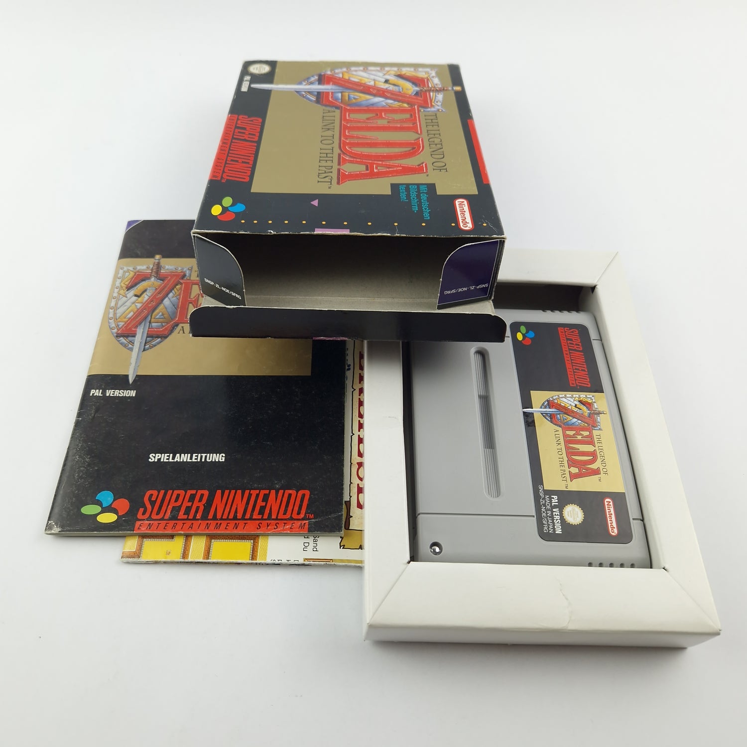 Super Nintendo Spiel : Zelda a link to the Past - Modul Anleitung OVP cib SNES