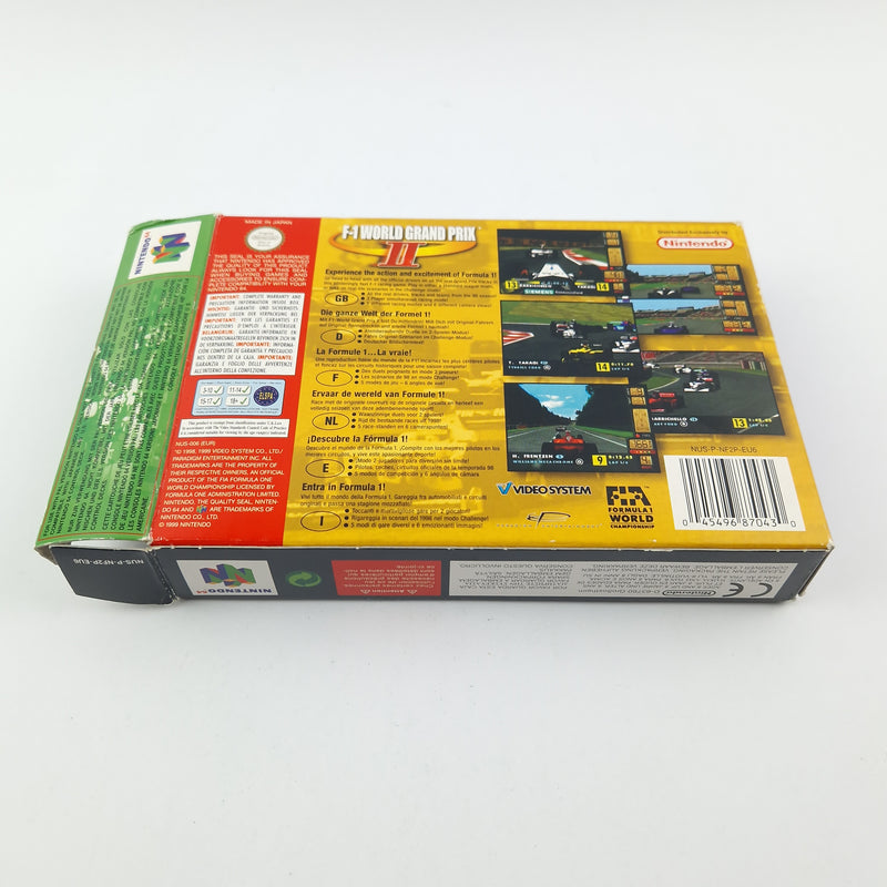 Nintendo 64 Spiel : F-1 World Grand Prix II - Modul Anleitung OVP cib / N64 PAL