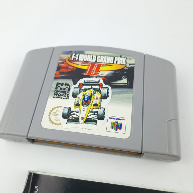 Nintendo 64 Spiel : F-1 World Grand Prix II - Modul Anleitung OVP cib / N64 PAL