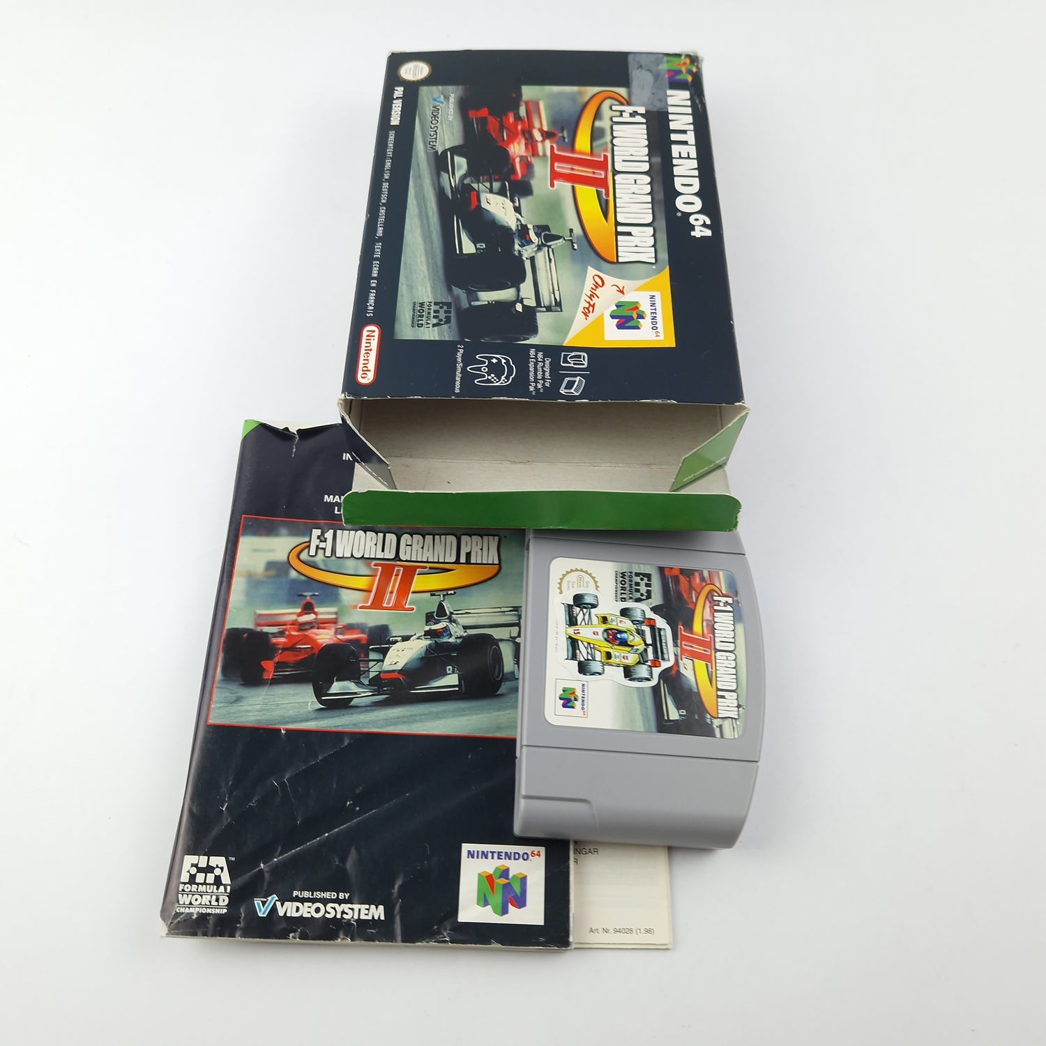 Nintendo 64 Spiel : F-1 World Grand Prix II - Modul Anleitung OVP cib / N64 PAL