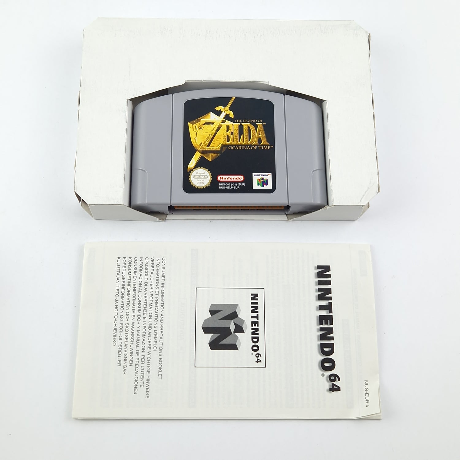 Nintendo 64 Spiel : The Legend of Zelda Ocarina of Time - N64 OVP PAL