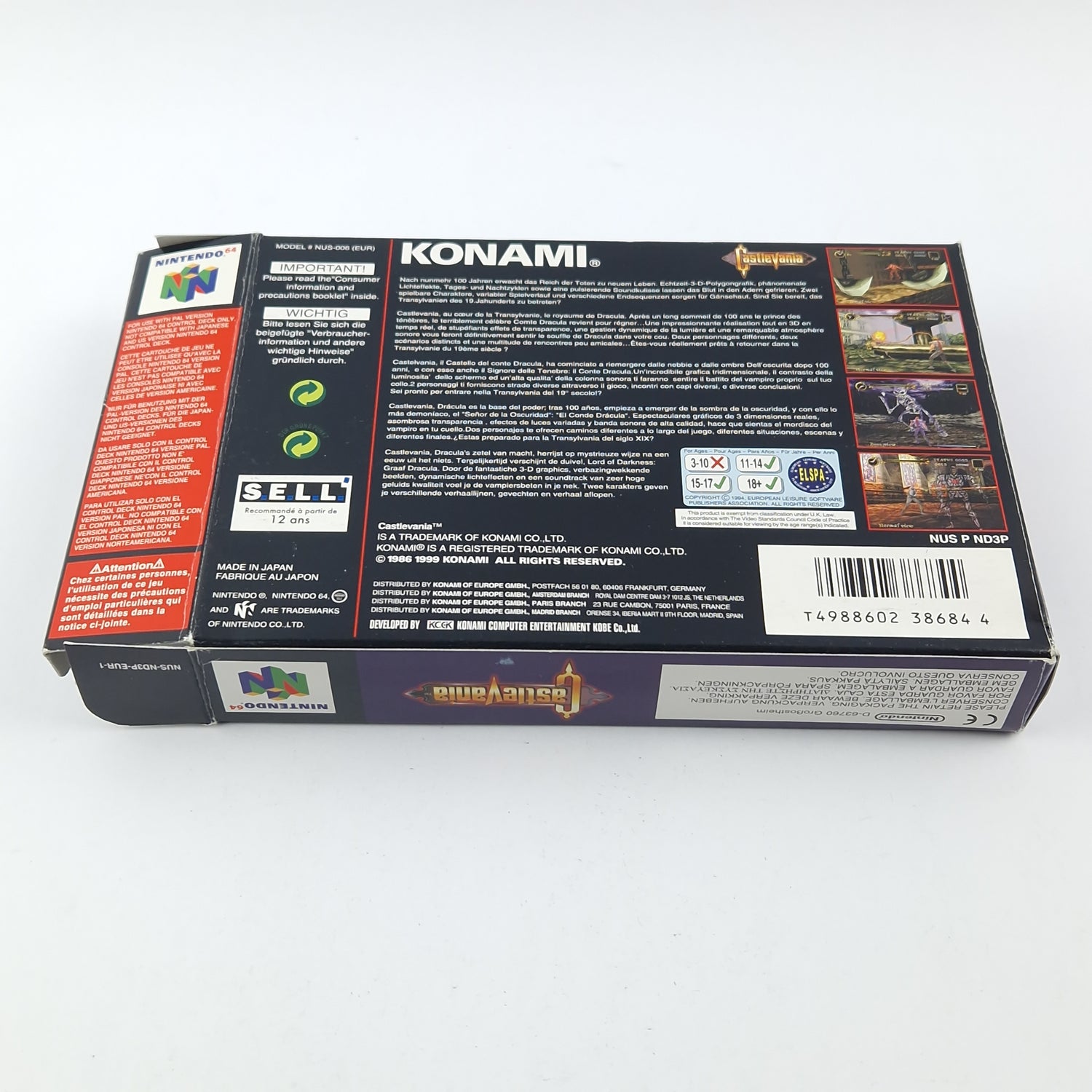 Nintendo 64 Spiel : Castlevania - Modul Anleitung OVP / N64 PAL Konami