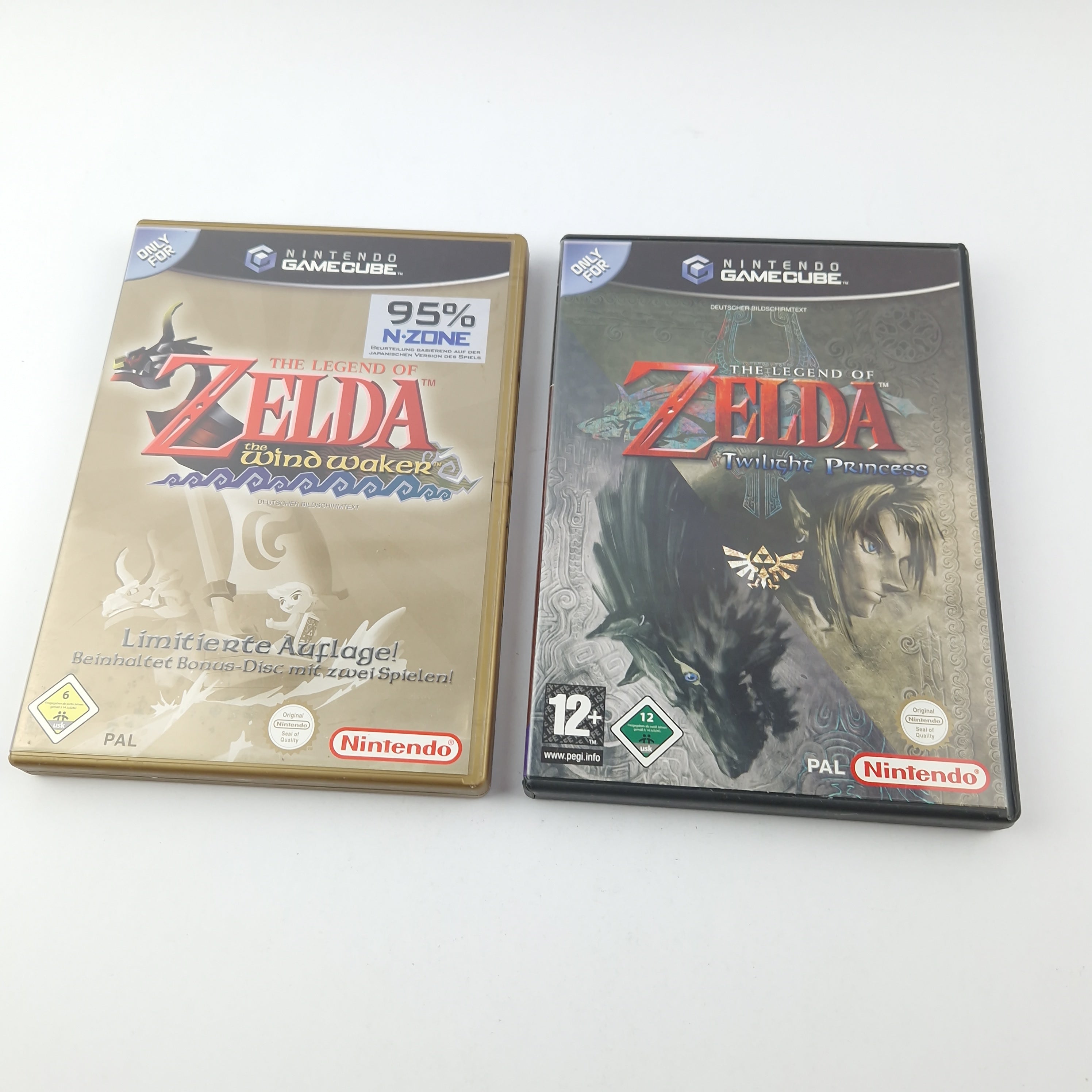 Nintendo Gamecube Spiele Bundle : Zelda Windwaker - Ocarina - Twilight Princess