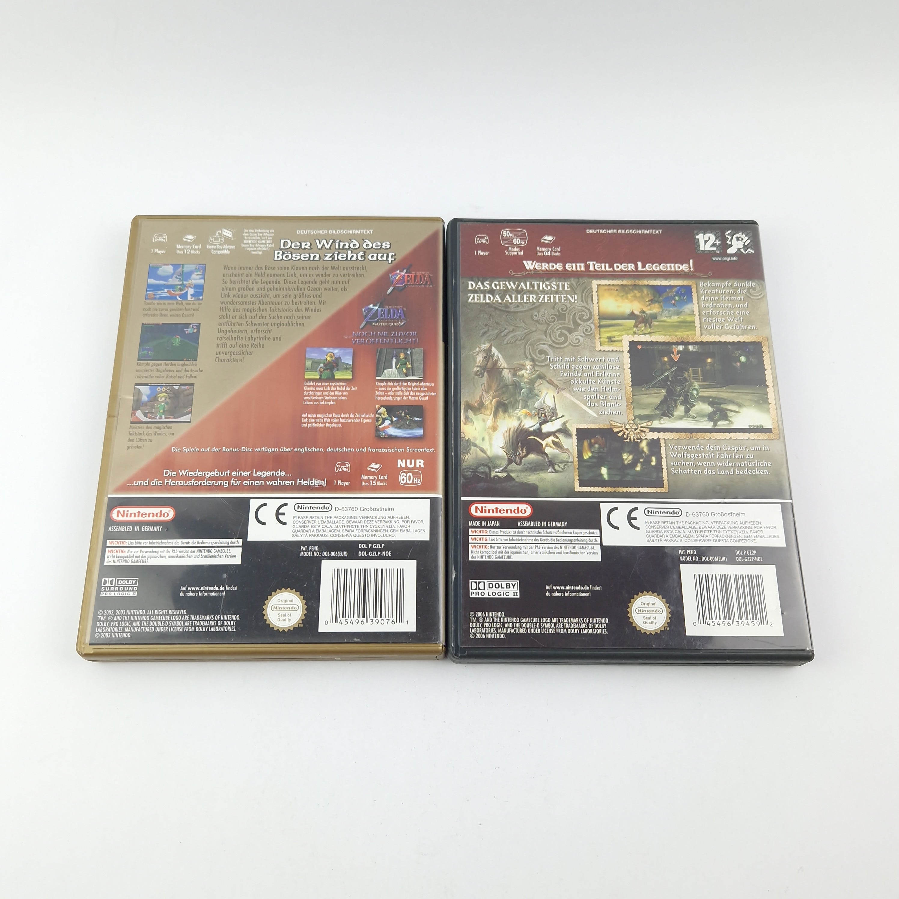 Nintendo Gamecube Spiele Bundle : Zelda Windwaker - Ocarina - Twilight Princess