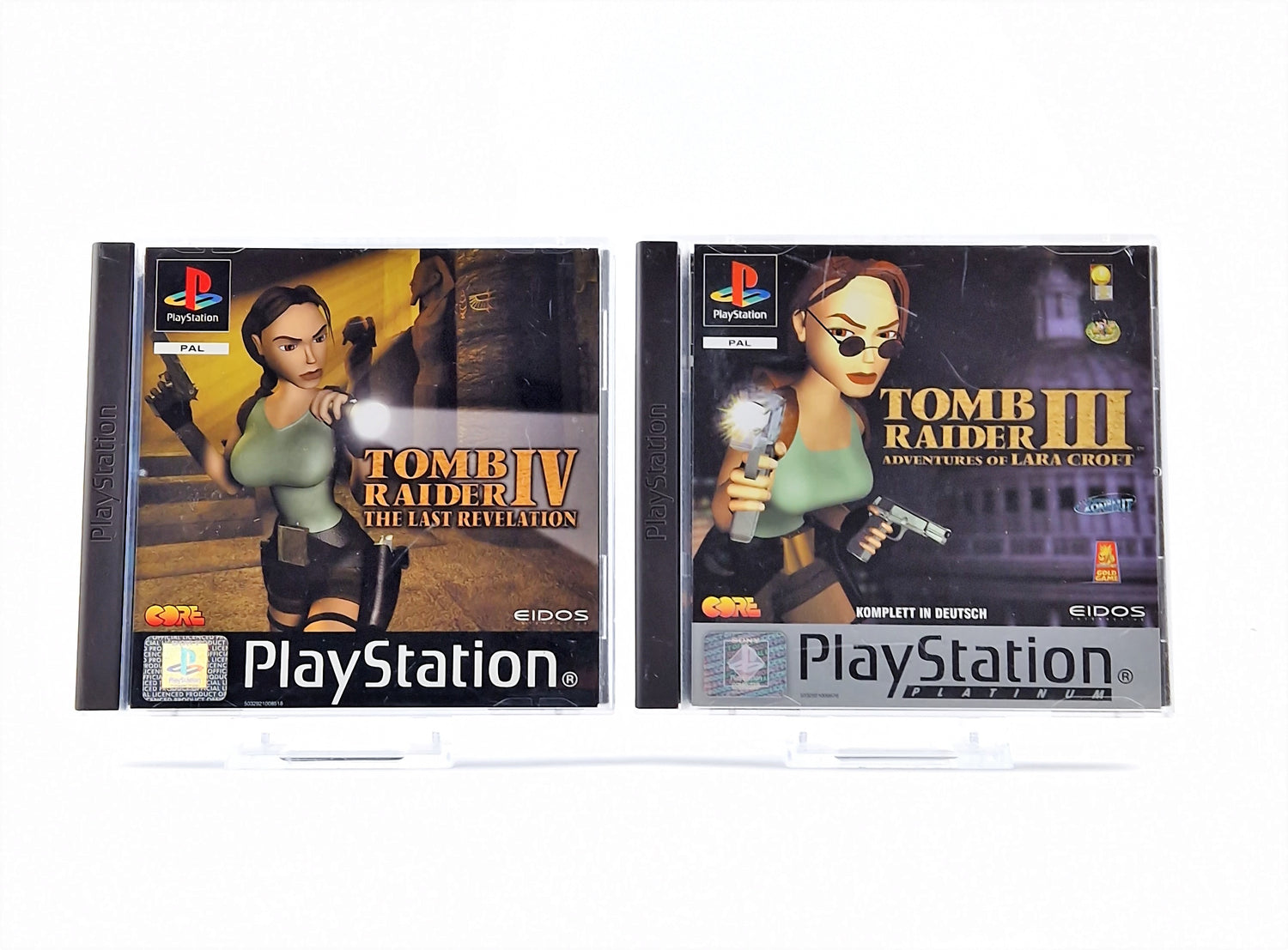 Playstation 1 Games Bundle: Tomb Raider III & IV in SET - PS1 OVP Lara Croft