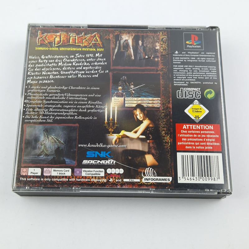 Playstation 1 Spiel : Koudelka - CD Anleitung OVP / PS1 Psx PAL