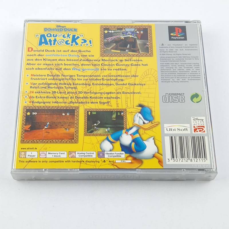 Playstation 1 Spiel : Donald Duck Quack Attack - CD Anleitung OVP / SONY PS1 PAL