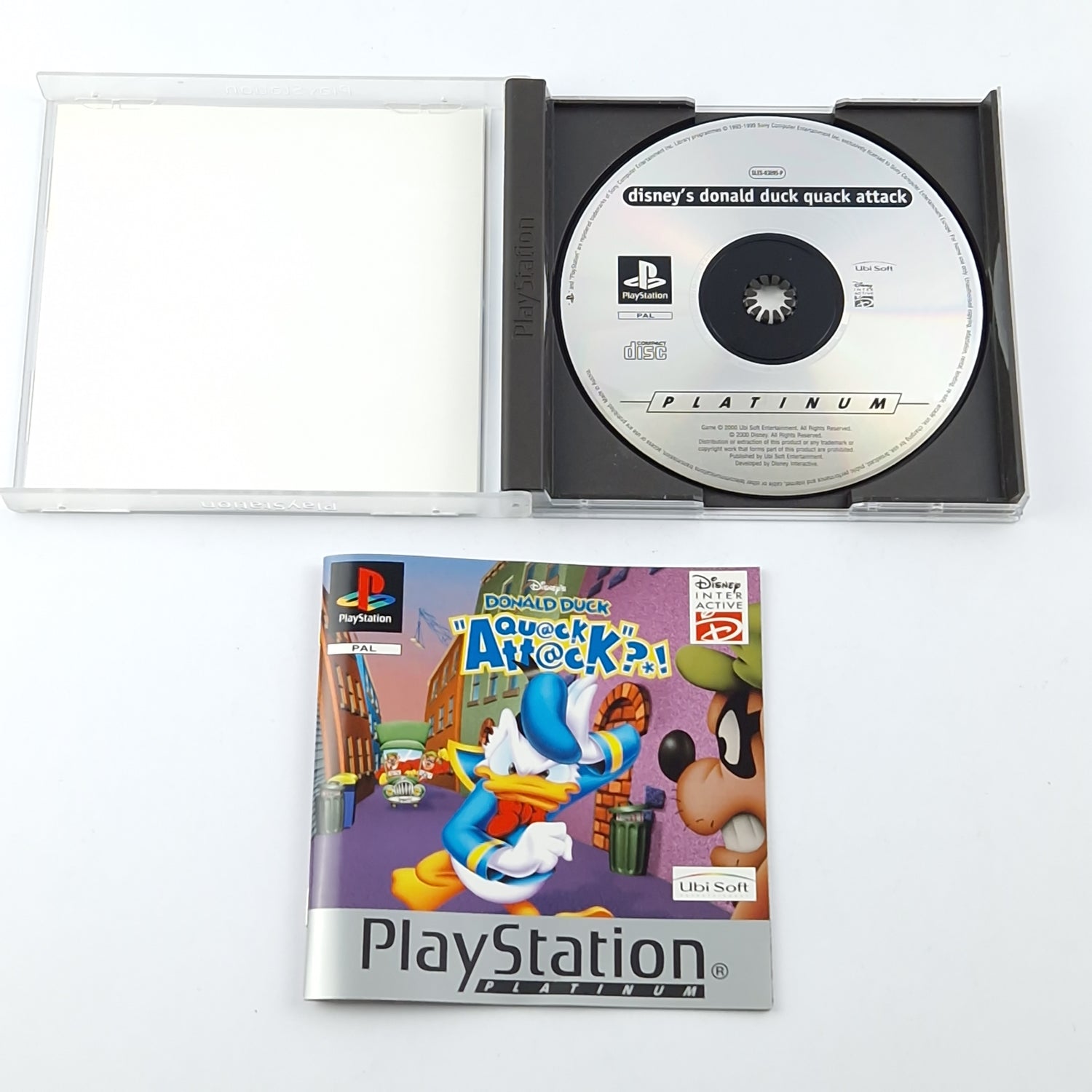 Playstation 1 game: Donald Duck Quack Attack - CD instructions OVP / SONY PS1 PAL