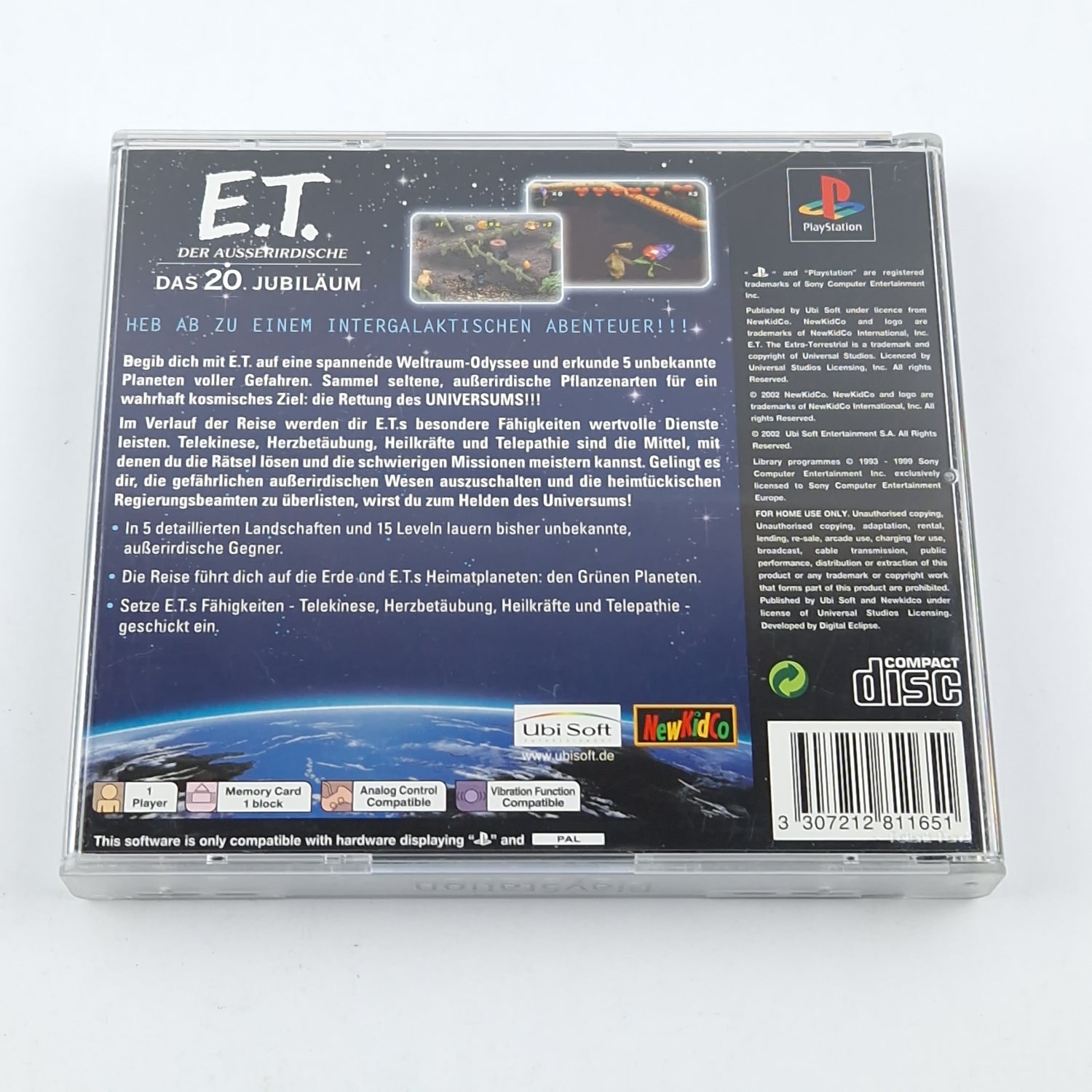 Playstation 1 Game: ET The Extraterrestrial - CD Instructions OVP / SONY PS1 PAL