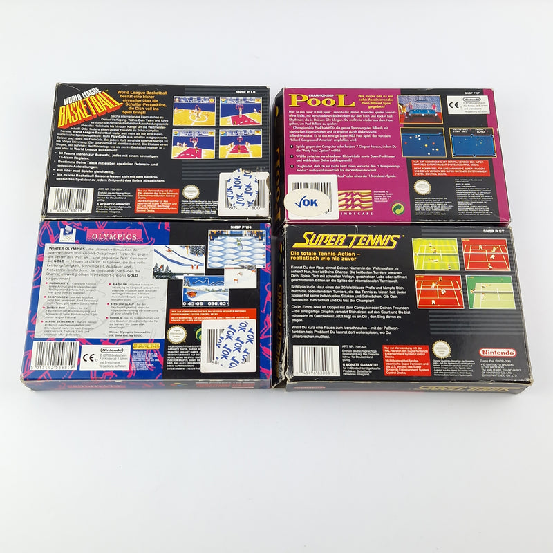 Super Nintendo console with 10 games, 4 of which are in their original packaging - SNES Console PAL