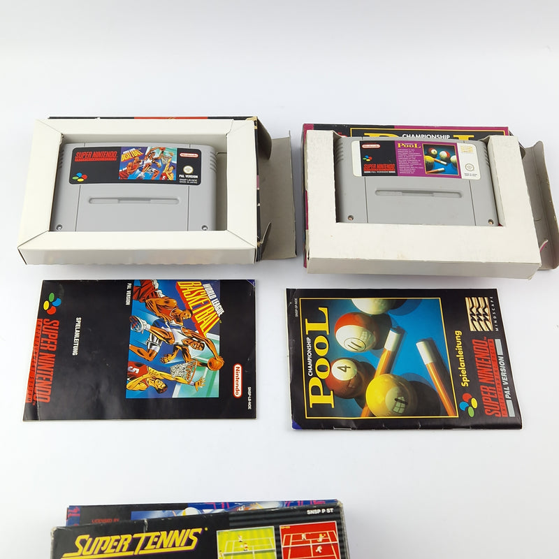 Super Nintendo console with 10 games, 4 of which are in their original packaging - SNES Console PAL