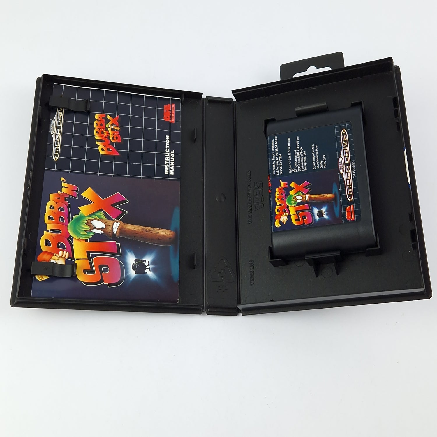 Sega Mega Drive Game: Bubba N Stix - Module Instructions OVP / MD 16 Bit PAL