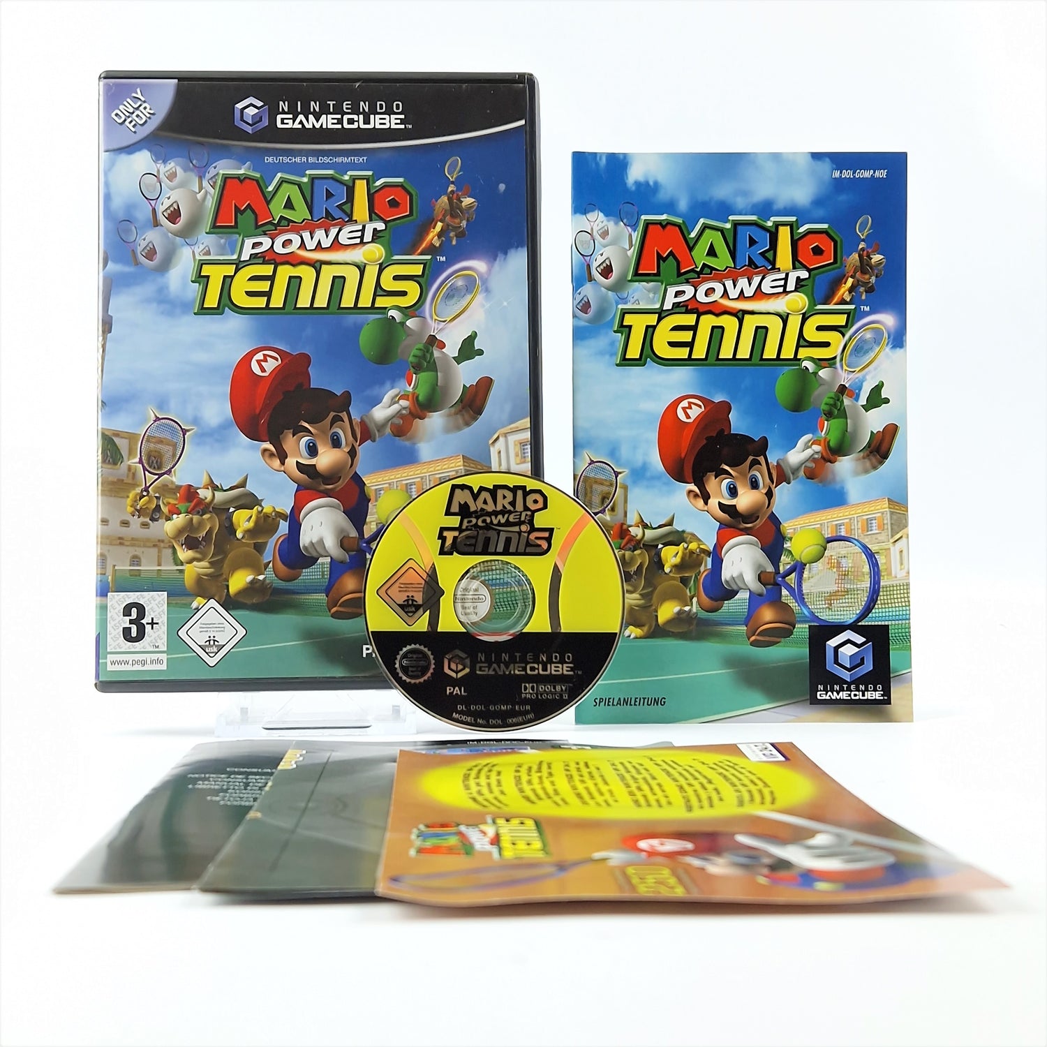 Nintendo Gamecube Spiel : Mario Power Tennis - CD Anleitung OVP / PAL GC