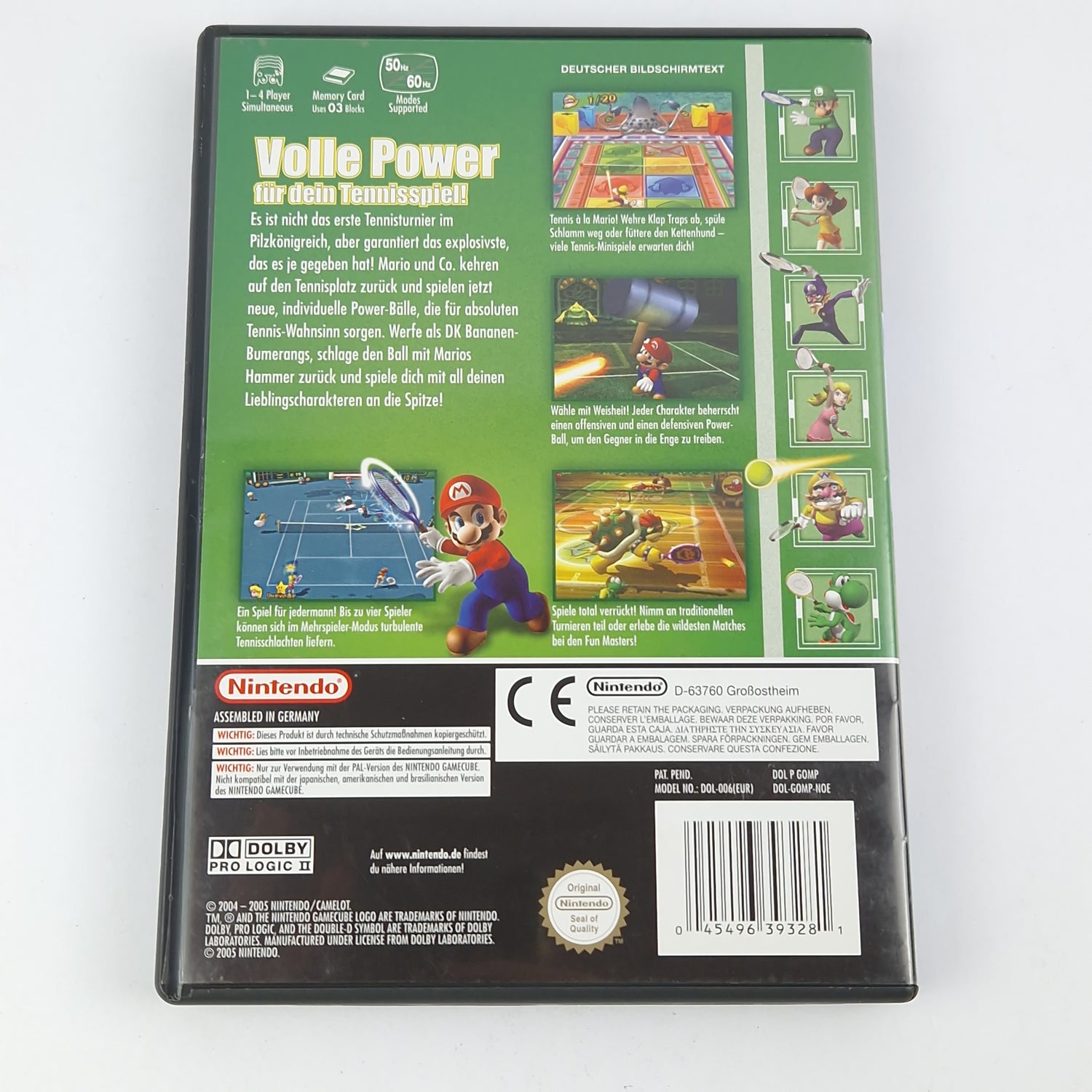 Nintendo Gamecube game: Mario Power Tennis - CD instructions OVP / PAL GC