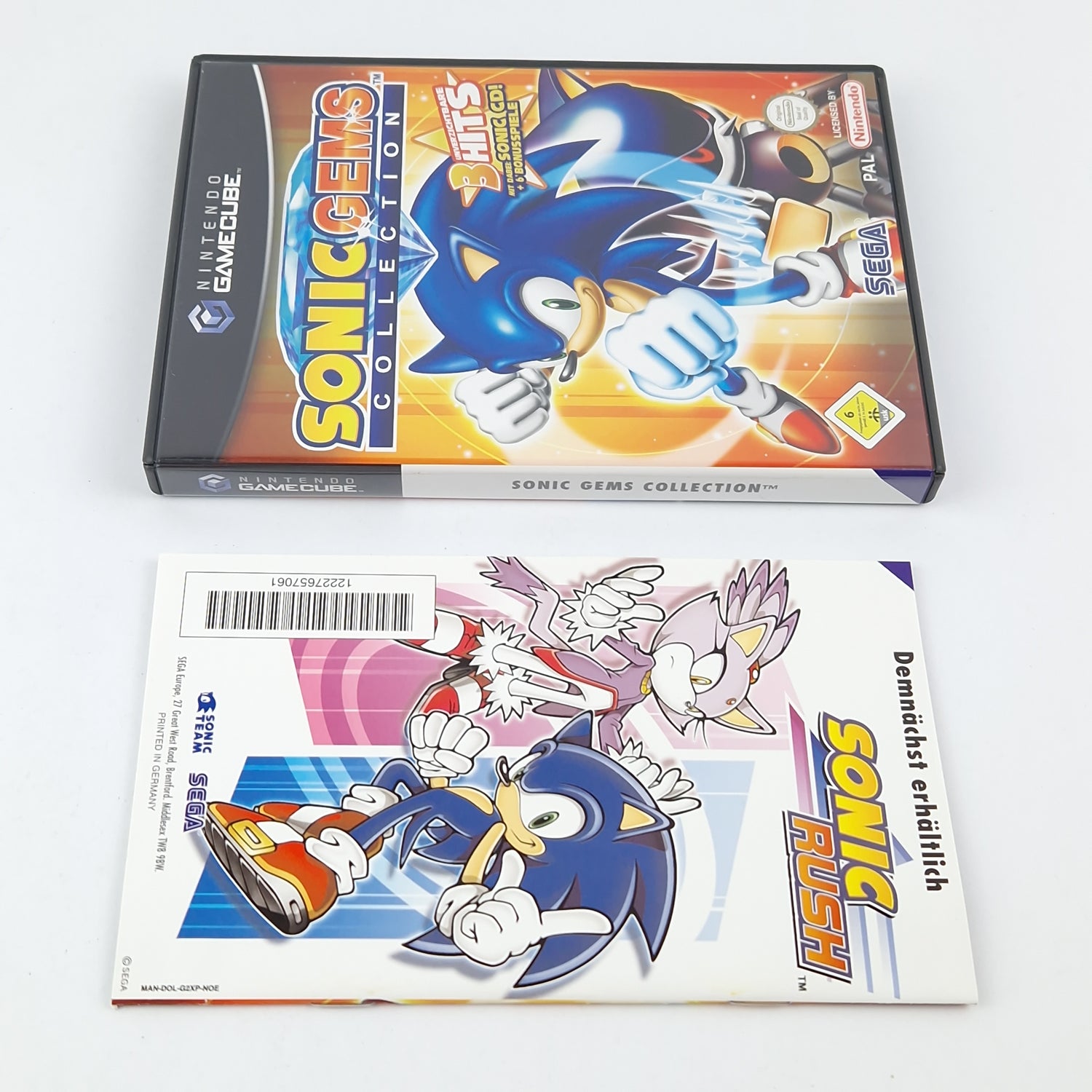 Nintendo Gamecube Spiel : Sonic Gems Collection - CD Anleitung OVP / GC Disk PAL