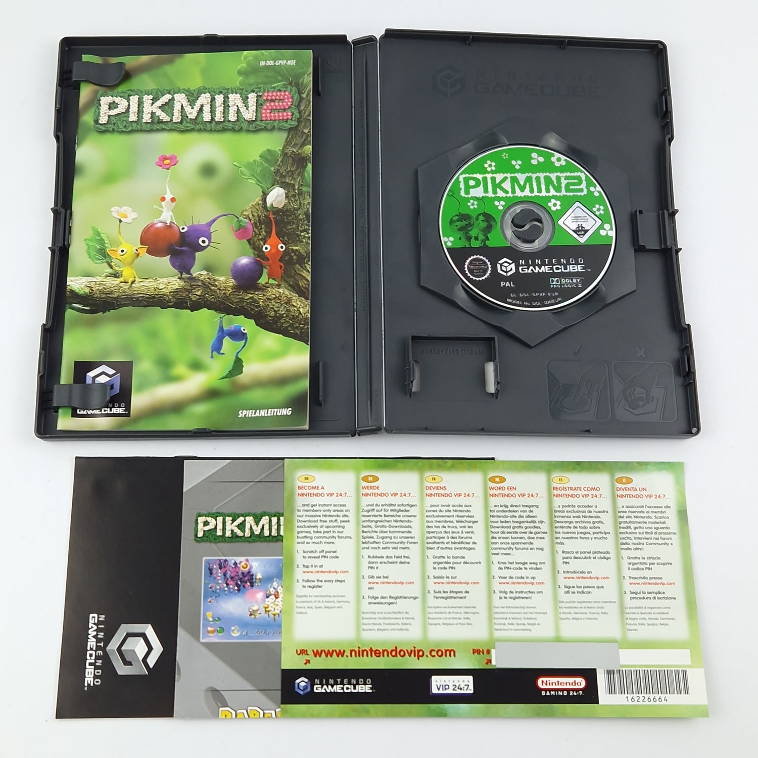 Nintendo Gamecube game: Pikmin 2 - CD instructions original packaging / very good