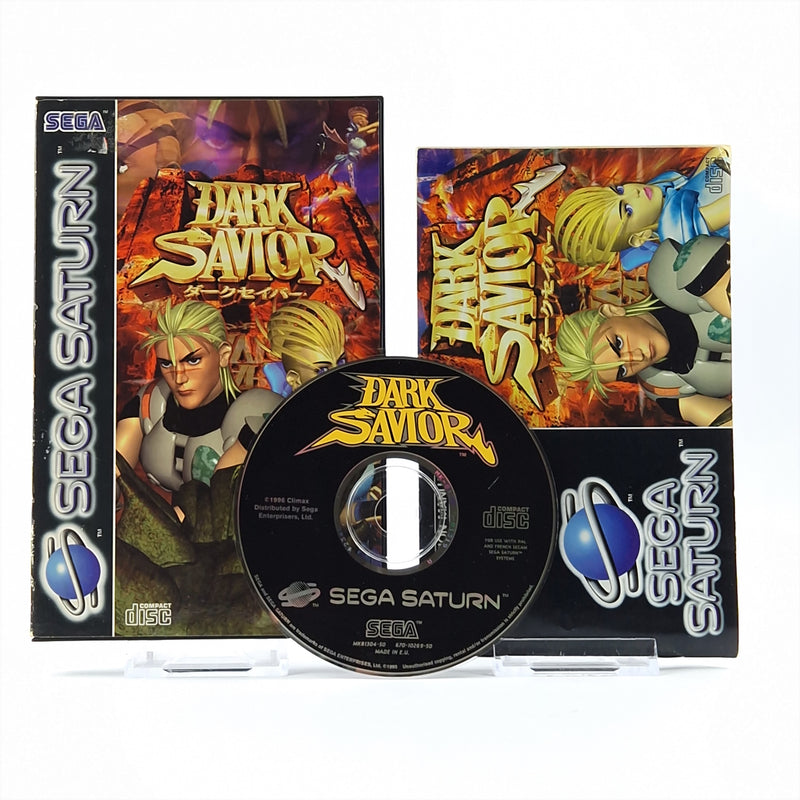 Sega Saturn Game: Dark Savior - CD Instructions OVP / PAL Disc