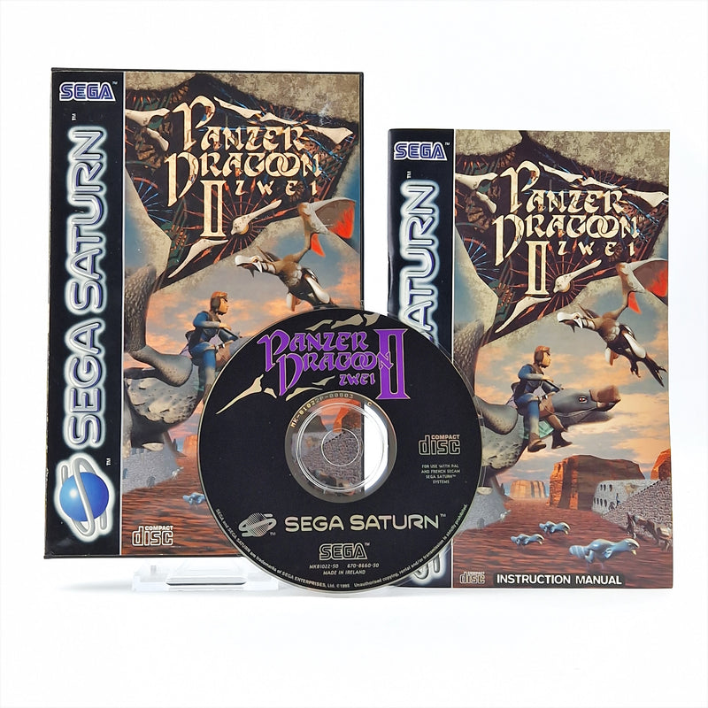 Sega Saturn Spiel : Panzer Dragoon Zwei II - CD Anleitung OVP / Disk PAL Game