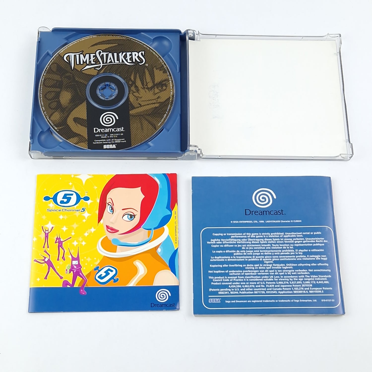 Sega Dreamcast Game: Time Stalkers - CD Instructions OVP cib / DC PAL Game