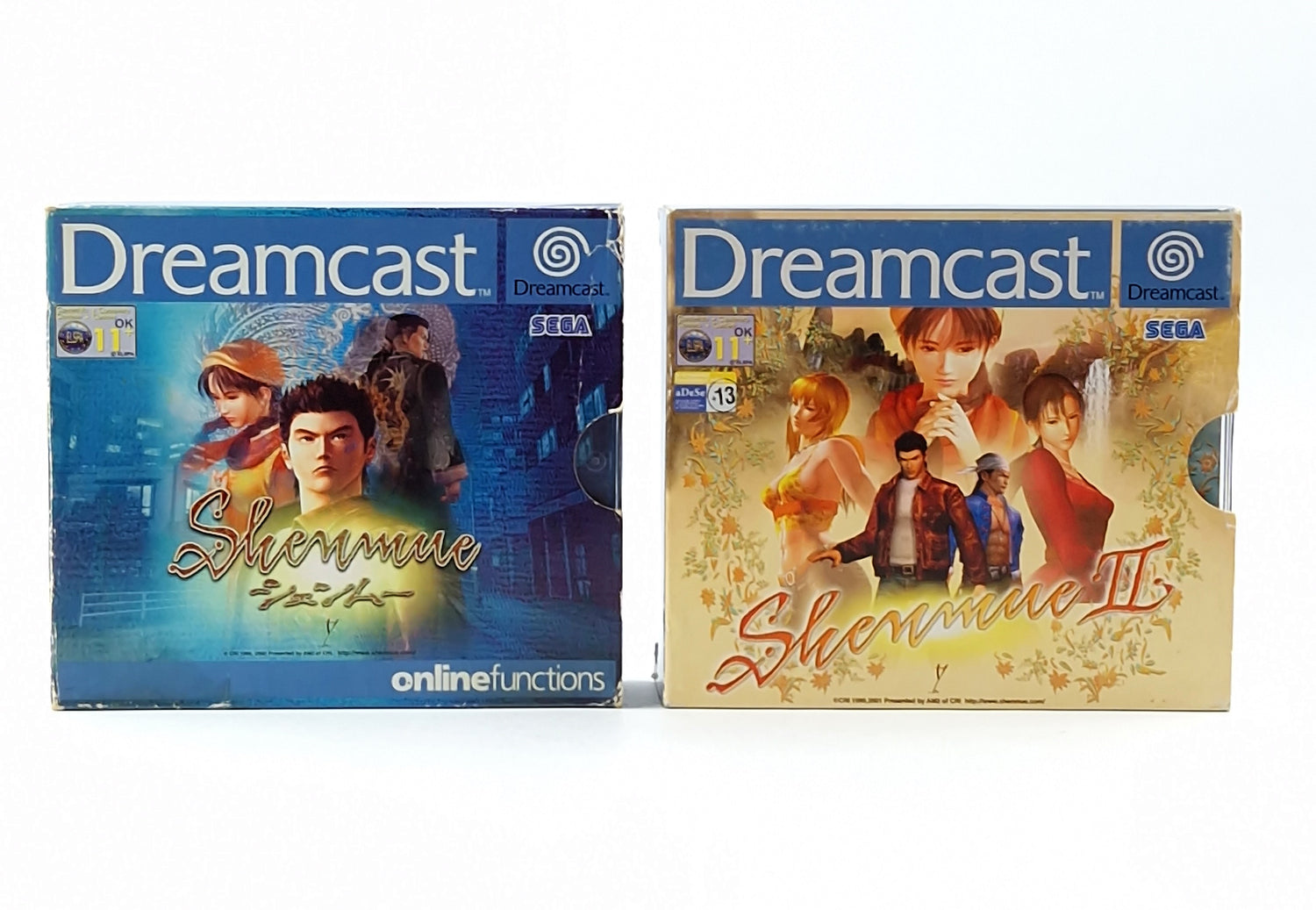 Sega Dreamcast Games Bundle: Shenmue I & II - CD Instructions OVP / DC PAL