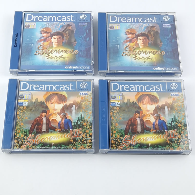 Sega Dreamcast Games Bundle: Shenmue I &amp; II - CD Instructions OVP / DC PAL