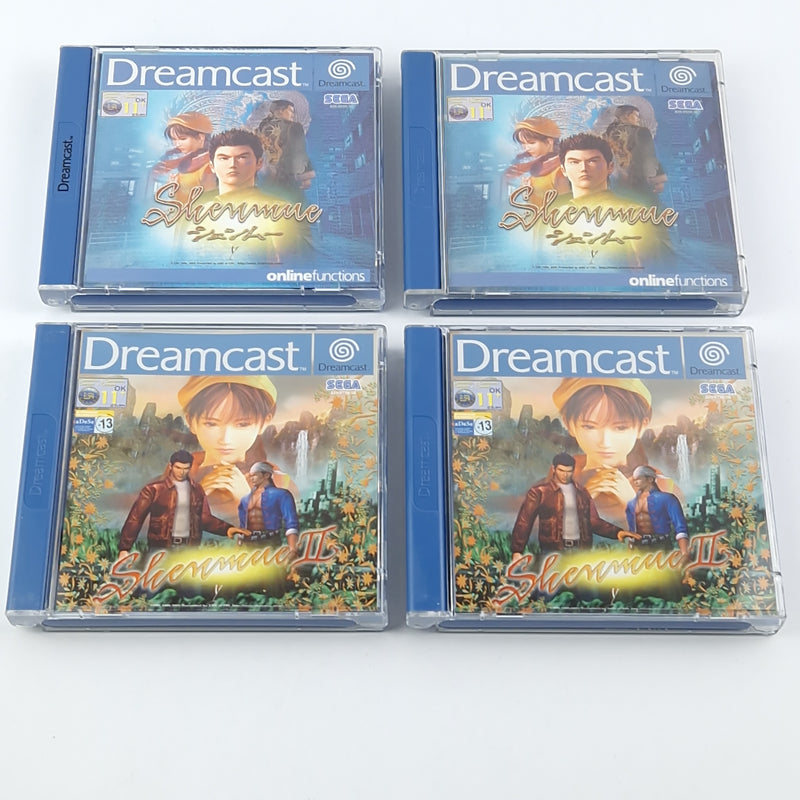 Sega Dreamcast Spiele Bundle : Shenmue I & II - CD Anleitung OVP / DC PAL