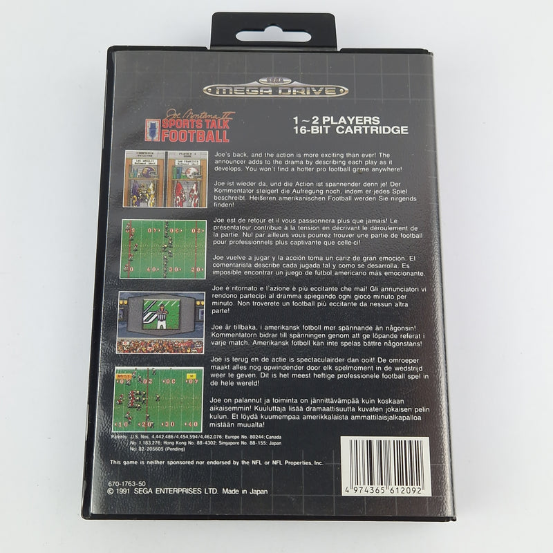 Sega Mega Drive Game: Joe Montana II Sports Talk Football Module Instructions OVP