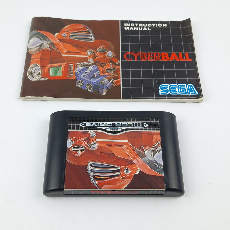 Sega Mega Drive Game: Cyberball - Module Instructions OVP cib / PAL Cartridge