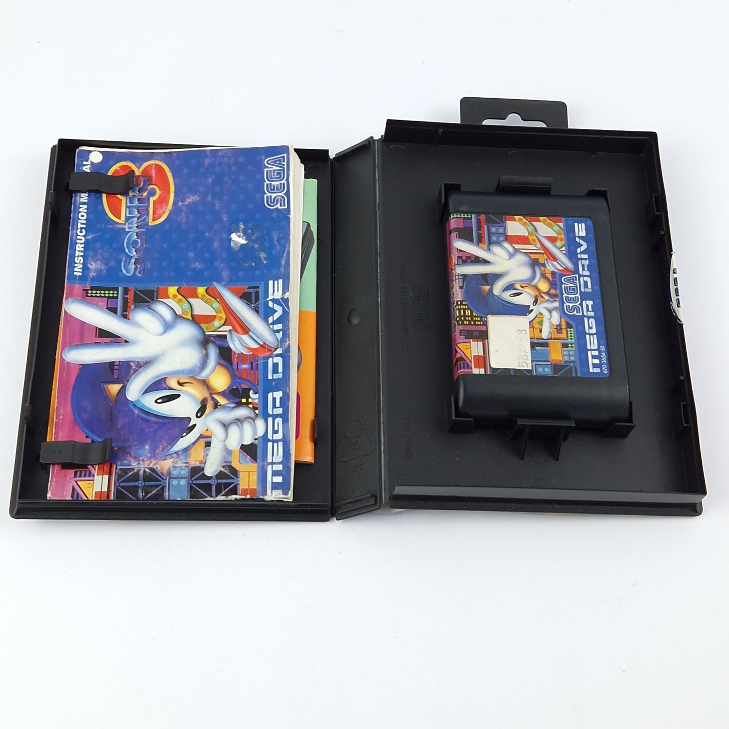 Sega Mega Drive Game: Sonic The Hedgehog 3 - Module Instructions OVP cib / PAL MD
