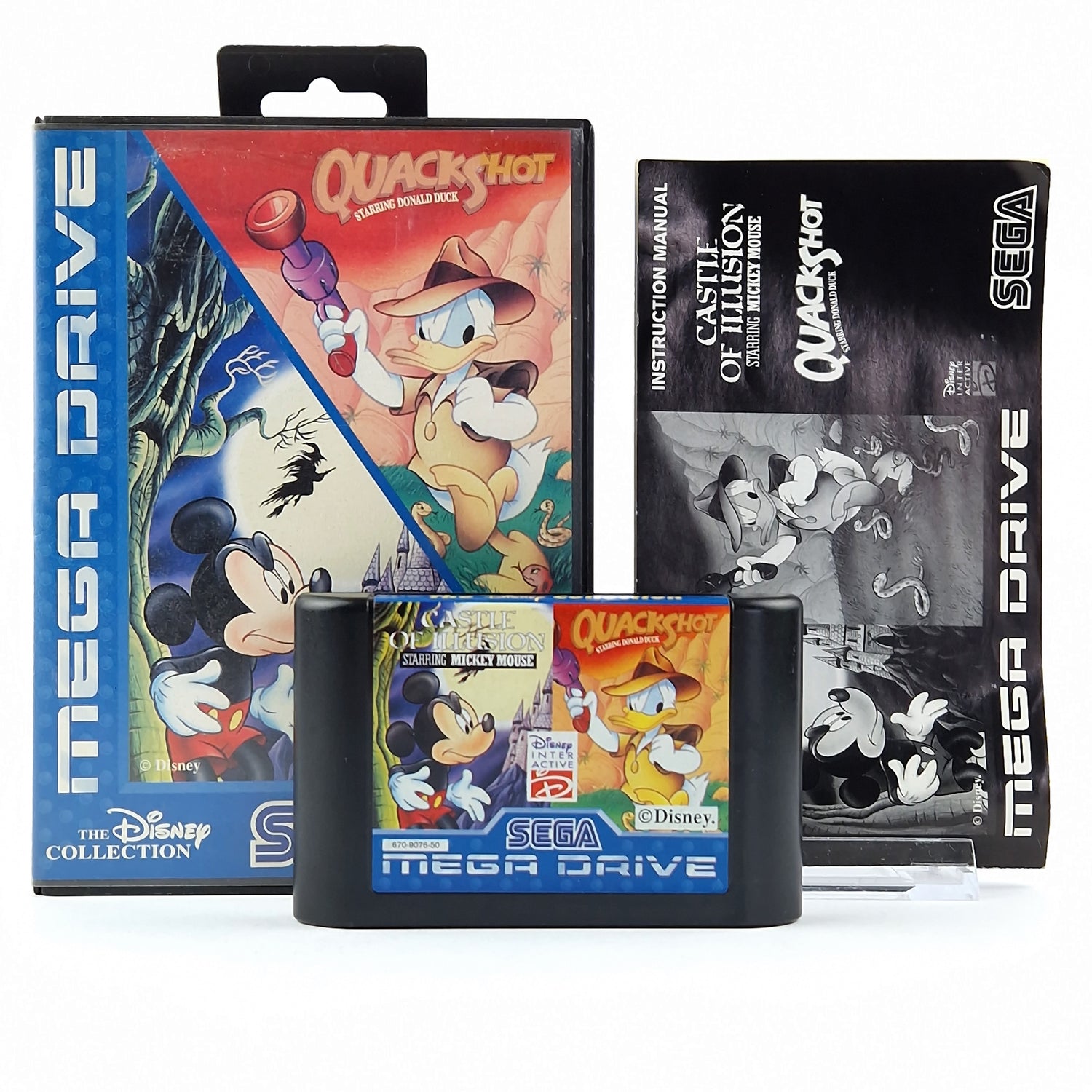 Sega Mega Drive Game: The Disney Collection - Module Instructions OVP cib / PAL MD