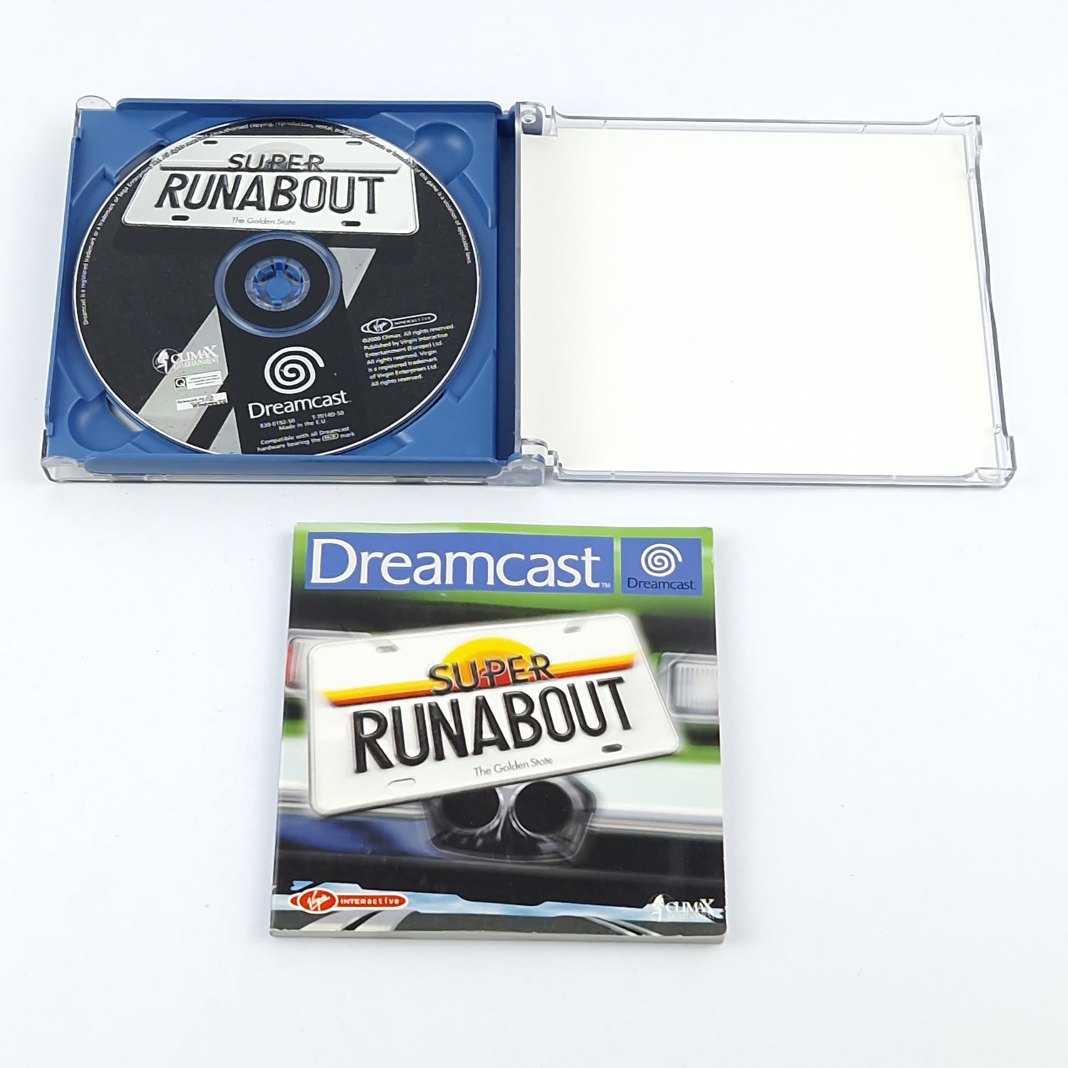 Sega Dreamcast Spiel : Super Runabout The Golden State - CD Anleitung OVP PAL