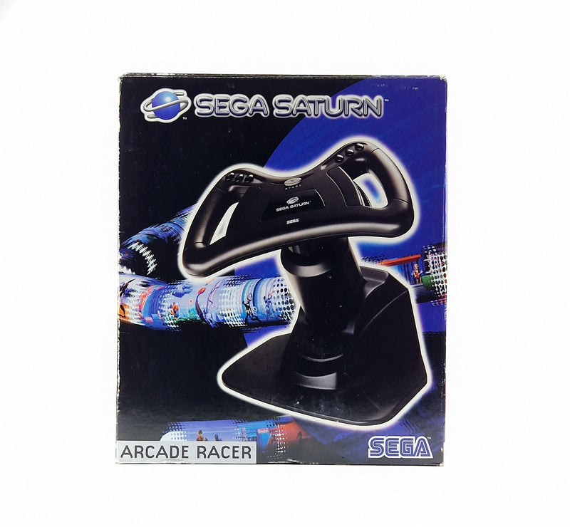 Sega Saturn Accessories: Arcade Racer Controller Wheel - OVP PAL Gamepad