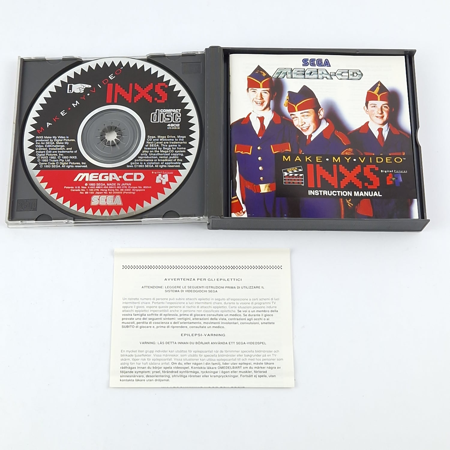 Sega Mega CD Game: Make My Video INXS - CD Instructions OVP / MCD Disk PAL Game