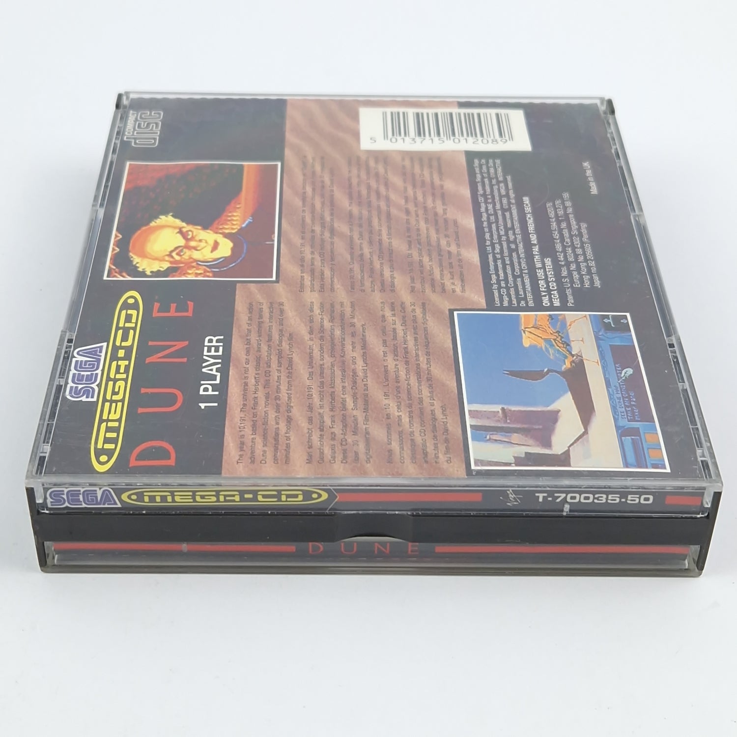 Sega Mega CD Game: DUNE - CD Instructions OVP / MCD Disk PAL Game