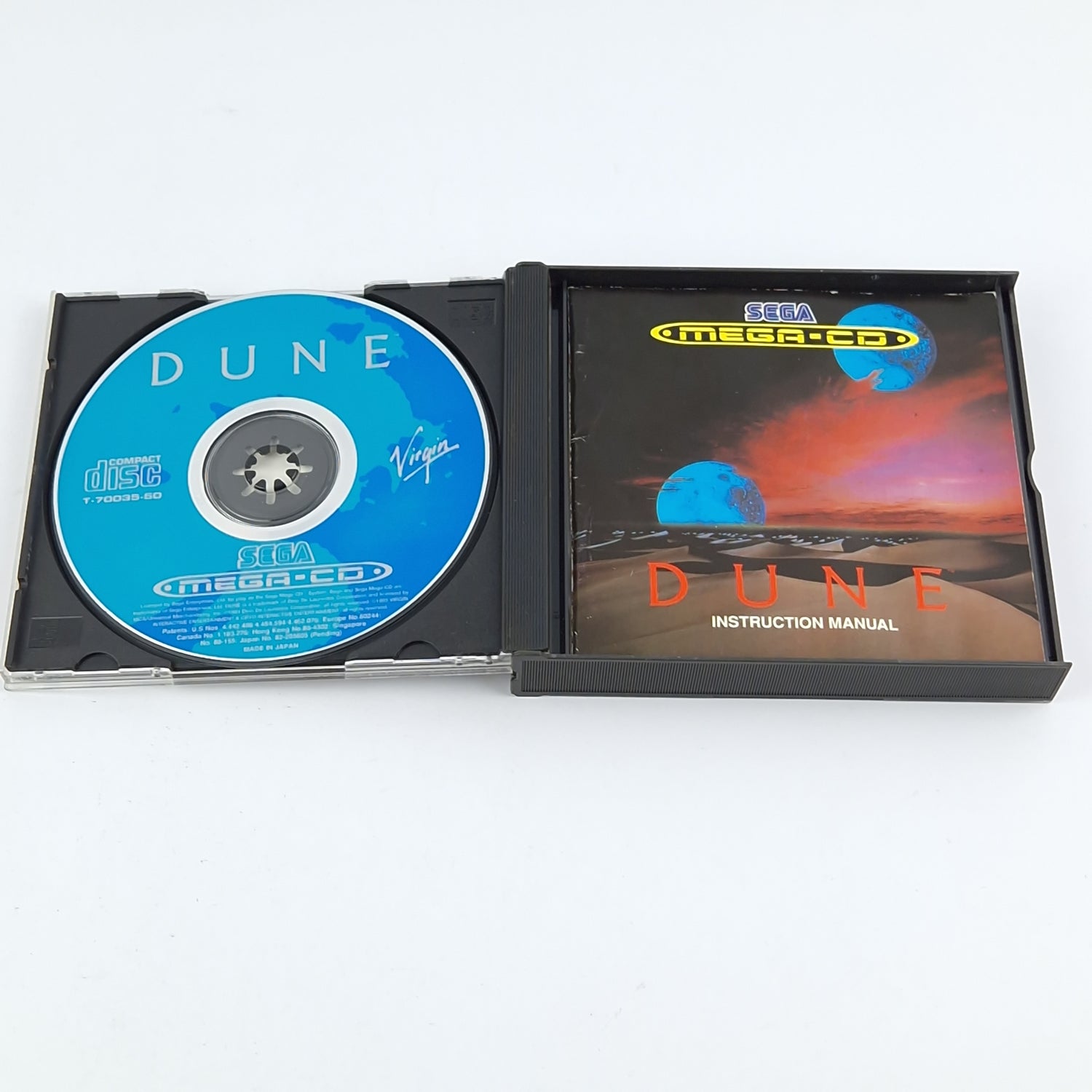 Sega Mega CD Spiel : DUNE - CD Anleitung OVP / MCD Disk PAL Game