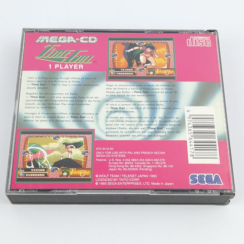 Sega Mega CD Spiel : Time Gal - CD Anleitung OVP / MCD Disk PAL Game