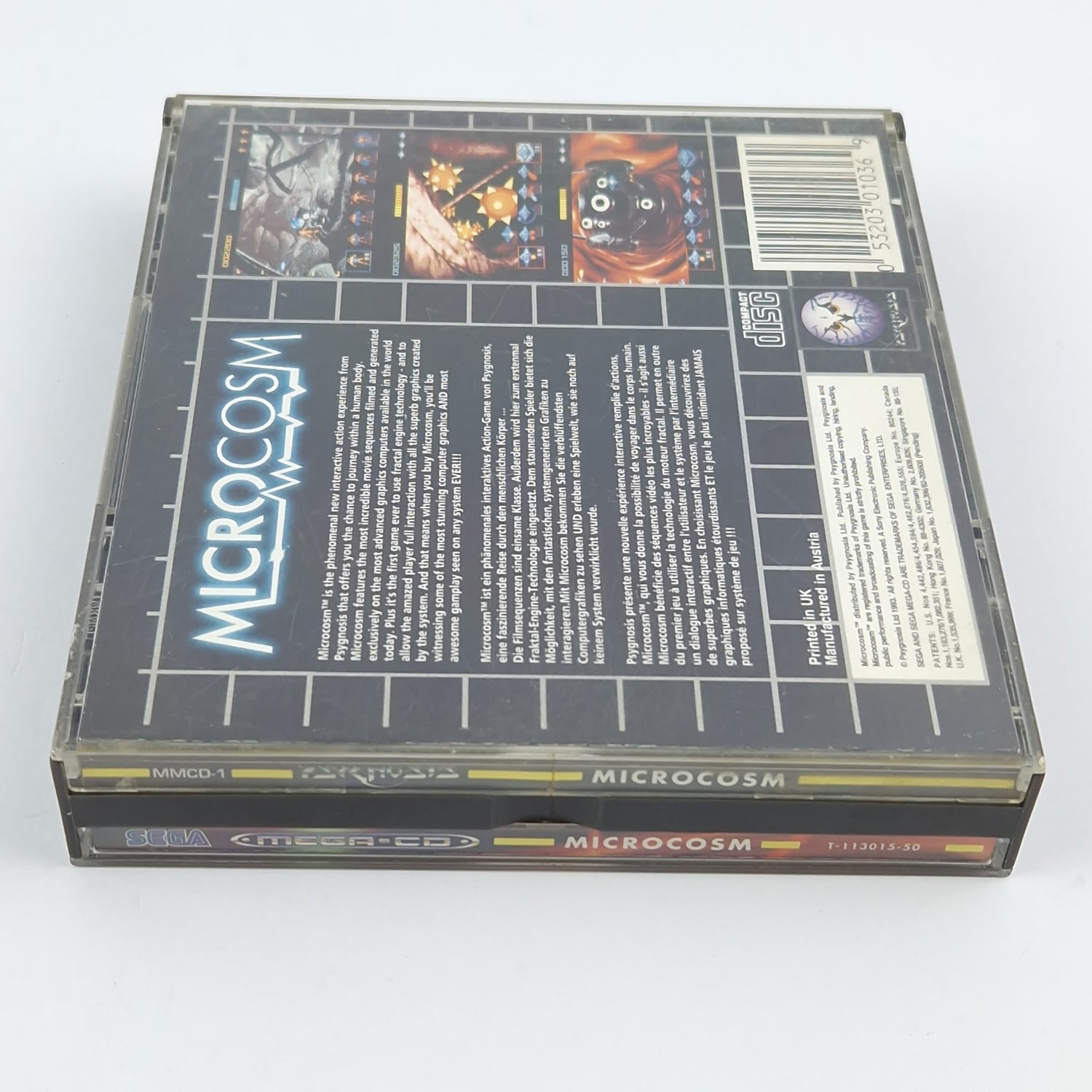 Sega Mega CD Spiel : Microcosm - CD Anleitung OVP / MCD Disk PAL Game