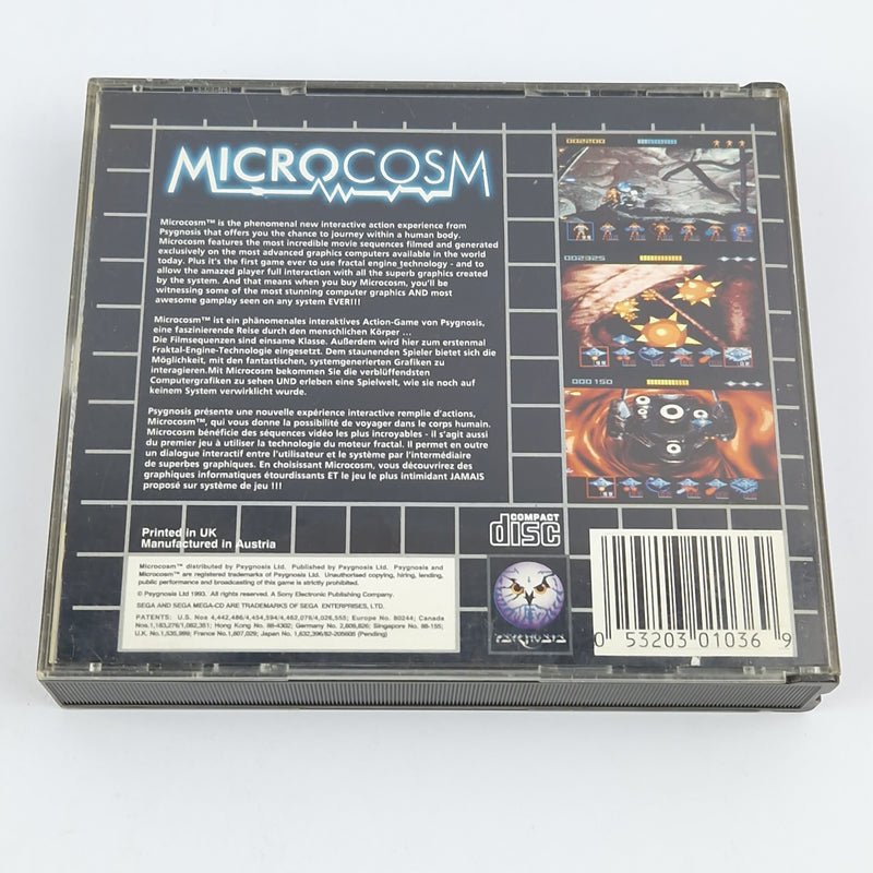 Sega Mega CD Spiel : Microcosm - CD Anleitung OVP / MCD Disk PAL Game