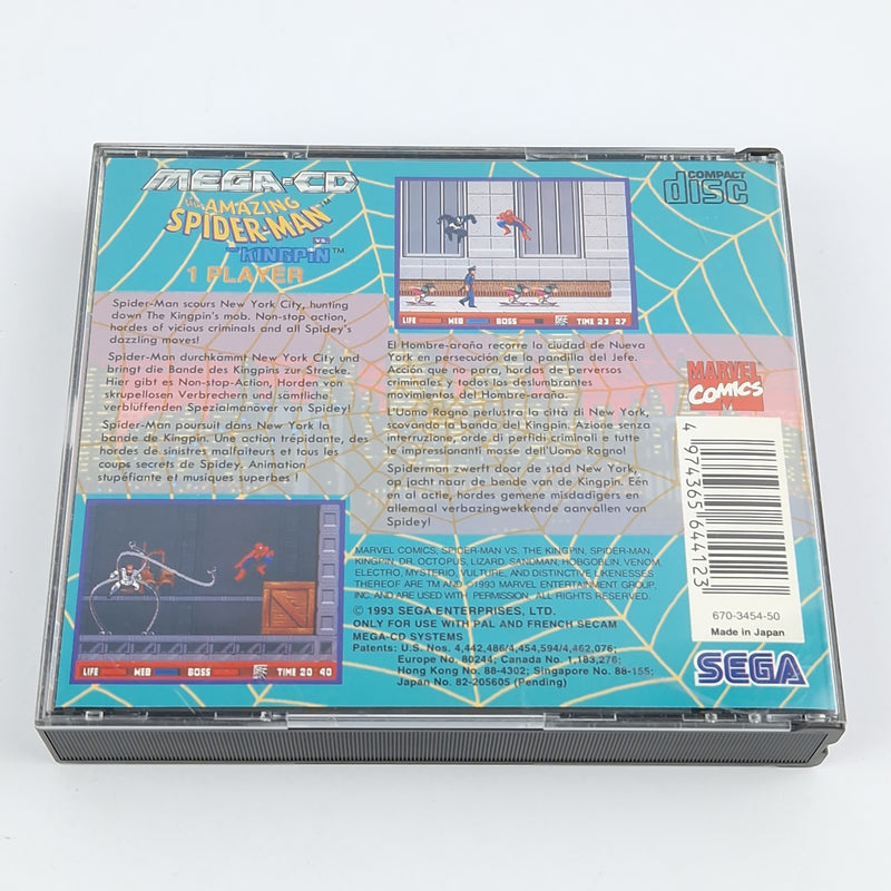 Sega Mega CD Spiel : The Amazing Spider-Man vs. The Kingpin - CD Anleitung OVP