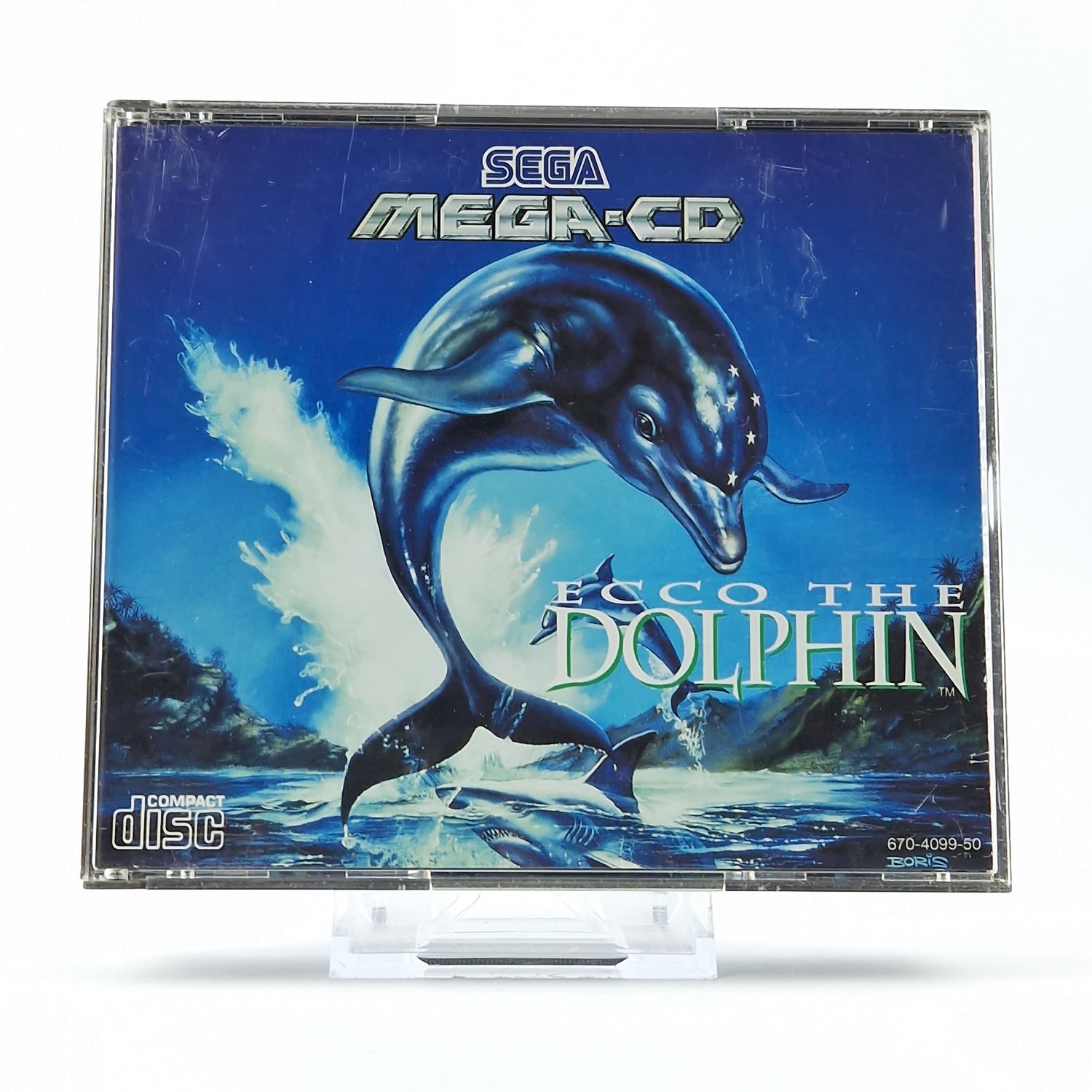 Sega Mega CD Game: Ecco The Dolphin - CD Instructions OVP / MCD PAL DISK Game