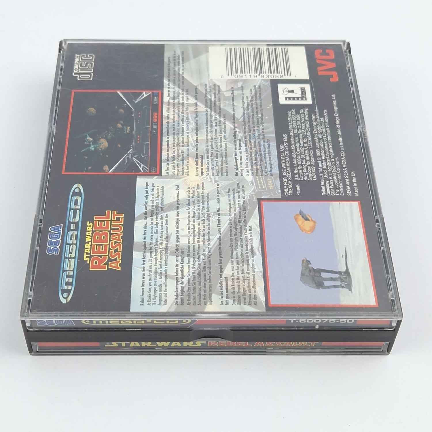 Sega Mega CD Spiel : Star Wars Rebel Assault - CD Anleitung OVP / MCD PAL Disk